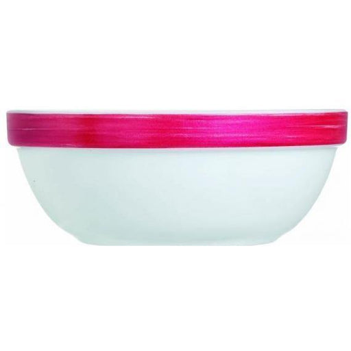 Arcoroc Brush Cherry Opal Dinnerware  Red Stackable Bowl(12cm)(4.7") (Box of 24) - Smashing Supplies