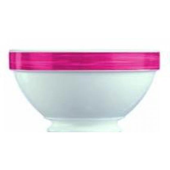 Arcoroc Brush Cherry Opal Dinnerware  Red Stackable Footed Bowl(50cl)(17.5oz) (Box of 36) - Smashing Supplies