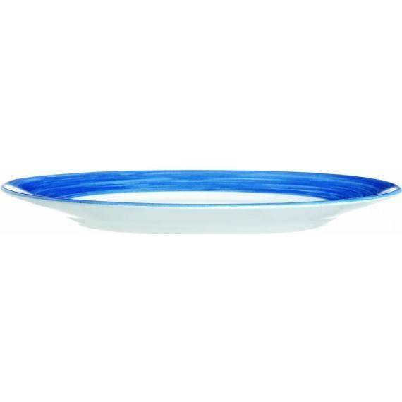 Arcoroc Brush Blue Jean Opal Dinnerware s Dinner Plate(23.5cm)(9.3") (Box of 36) - Smashing Supplies