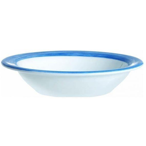 Arcoroc Brush Blue Jean Opal Dinnerware s Rimmed Bowl(12cm)(4.7") (Box of 48) - Smashing Supplies