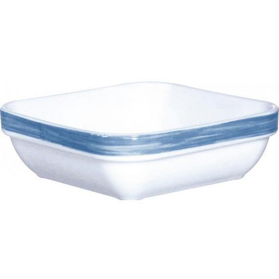 Arcoroc Brush Blue Jean Opal Dinnerware s Square Multi Purpose Dish(11cm)(4.3") (Box of 36) - Smashing Supplies