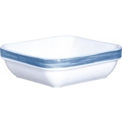 Arcoroc Brush Blue Jean Opal Dinnerware s Square Multi Purpose Dish(11cm)(4.3") (Box of 36) - Smashing Supplies