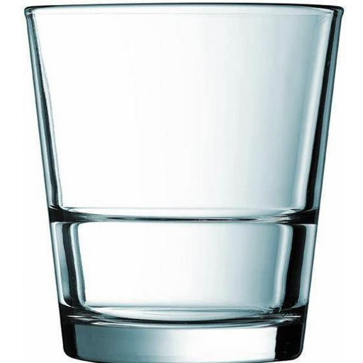 Arcoroc Stack Up Tumblers - Fully Tempered Stacking  Old Fashioned(32cl)(11.3oz) (Box of 24) - Smashing Supplies