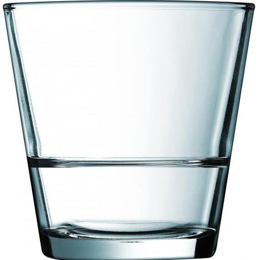 Arcoroc Stack Up Tumblers - Fully Tempered Stacking  Old Fashioned(21cl)(7.4oz) (Box of 36) - Smashing Supplies