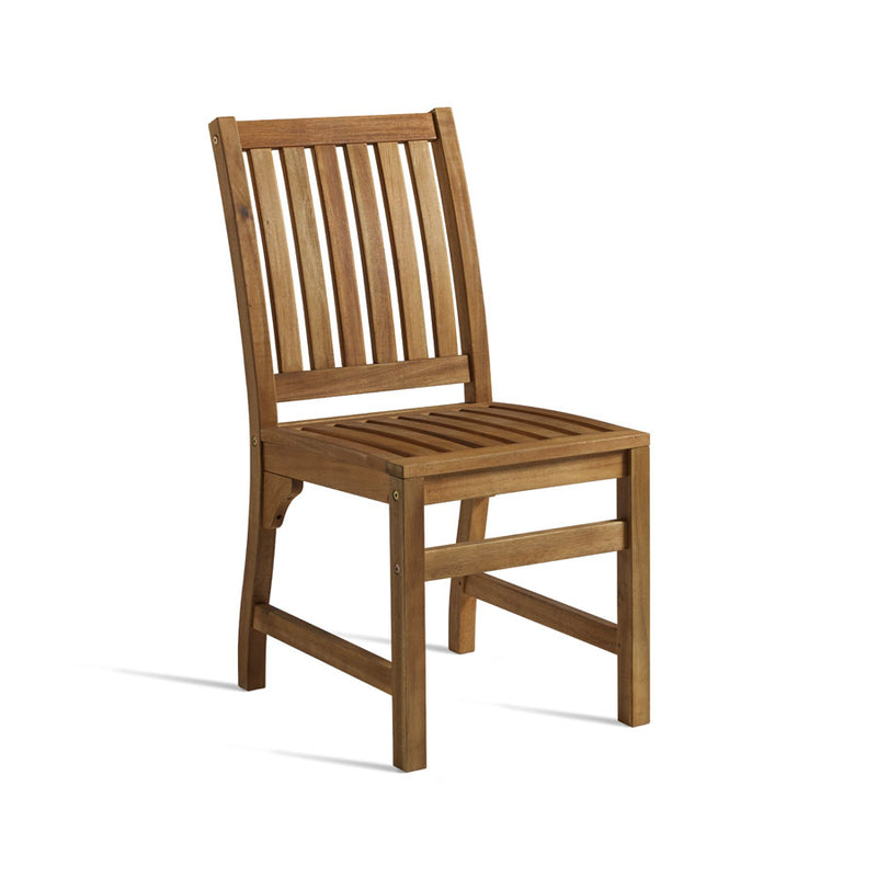 This classic outdoor chair is manufacturedfrom beautiful solid Acacia wood               Self assembly is required