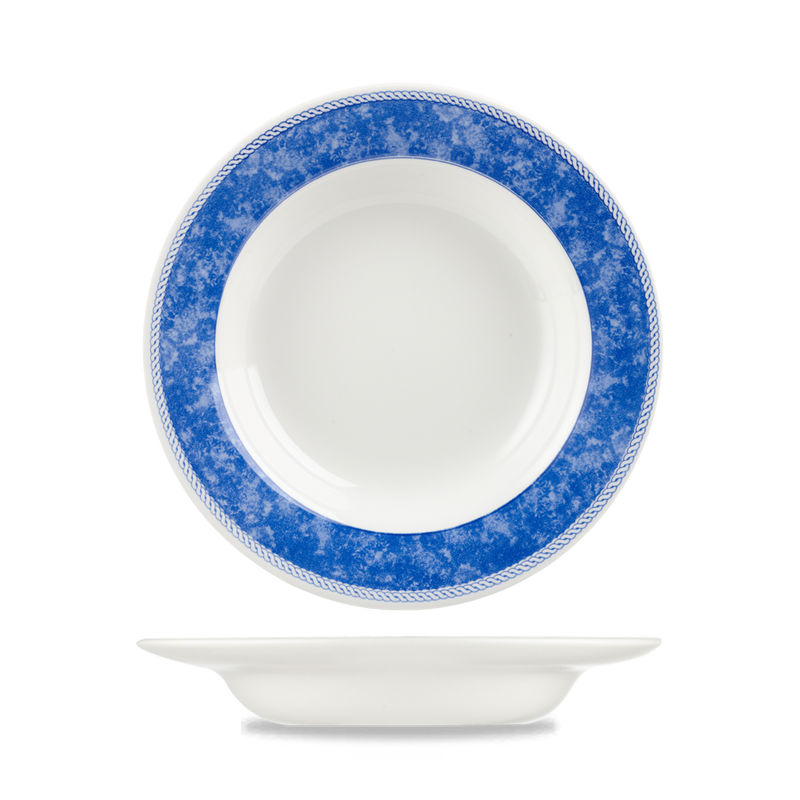 New Horizons Bl Classic Rimmed Soup 9" Box 24