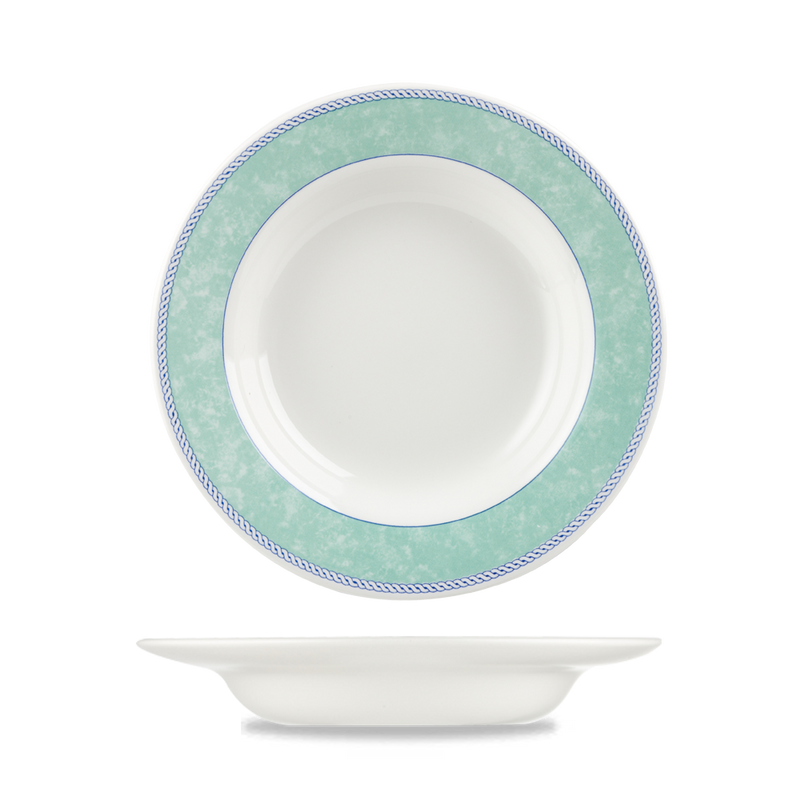 New Horizons Gr Classic Rimmed Soup 9" Box 24