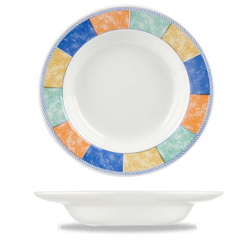New Horizons Cq Classic Rimmed Soup 9" Box 24