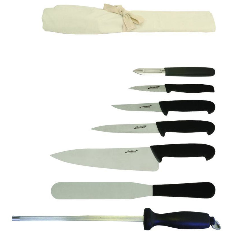Knife Set + Knife Wallet (7 Pcs)