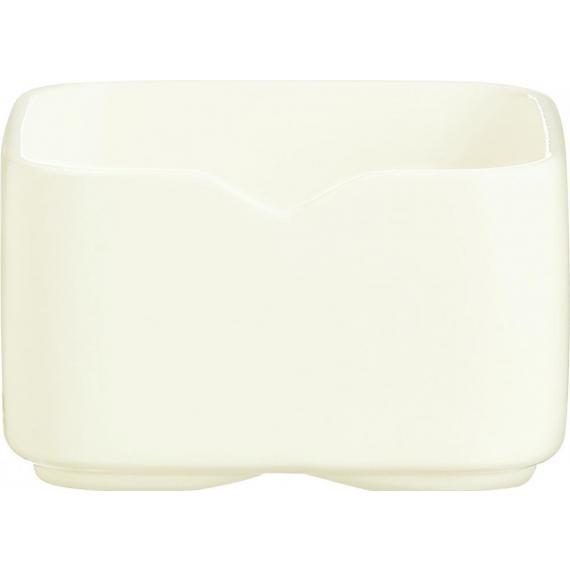 Arcoroc Mekkano - Porcelain, Glass & Wood Dinnerware  Square Dish Cream(7.3cm x 7.3cm)(2 7/8" x 2 7/8") (Box of 24)
