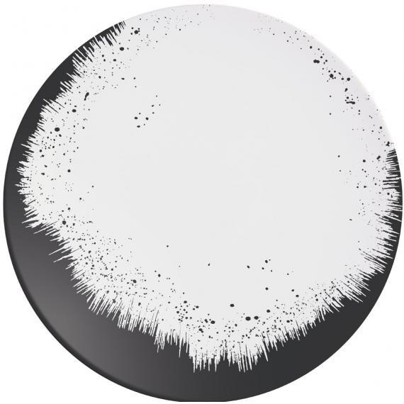 Chef & Sommelier Holi Porcelain Dinnerware Black Plate (16cm) (4 7/8") (Pack of 24)