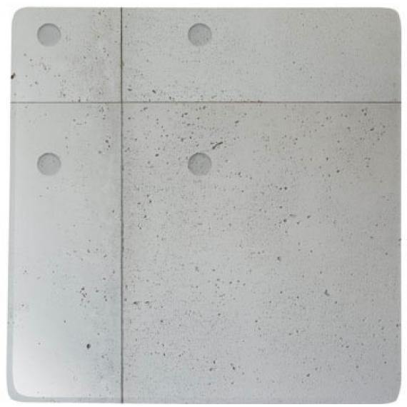 Chef & Sommelier Concrete Porcelain Dinnerware  Square Plate(28cm x 28cm)(11" x 11") (Pack of 12) - Smashing Supplies