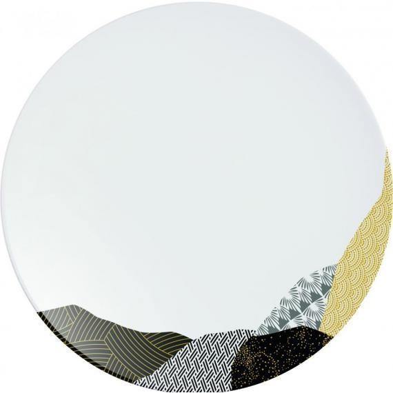 Chef & Sommelier Fragment Porcelain Dinnerware  Gold Dinner Plate(25.5cm)(10") (Box of 24) - Smashing Supplies