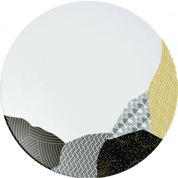 Chef & Sommelier Fragment Porcelain Dinnerware  Gold Dinner Plate(21.5cm)(8 3/8") (Box of 24) - Smashing Supplies