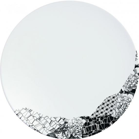 Chef & Sommelier Fragment Porcelain Dinnerware Black Dinner Plate (25.5cm) (10") (Pack of 24)