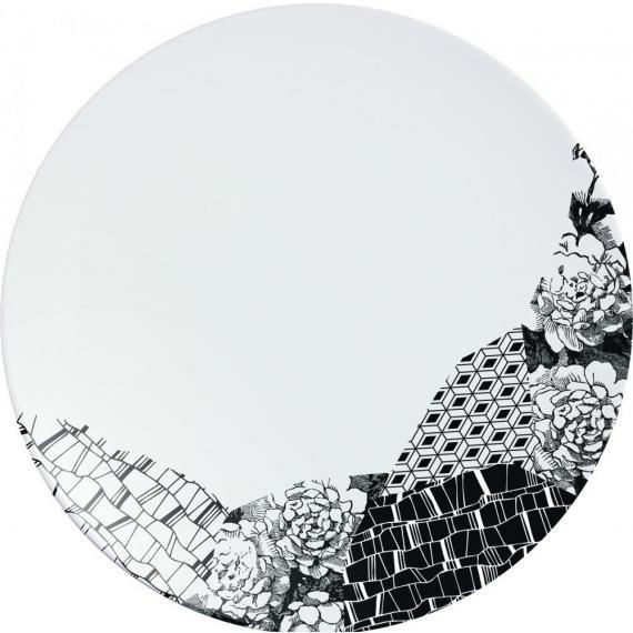 Chef & Sommelier Fragment Porcelain Dinnerware Black Dinner Plate (21.5cm) (8 3/8") (Pack of 24)
