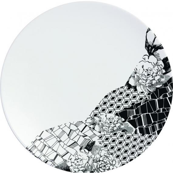 Chef & Sommelier Fragment Porcelain Dinnerware Black Dinner Plate (16cm) (4 7/8") (Pack of 24)