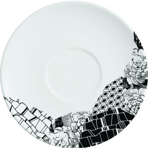 Chef & Sommelier Fragment Porcelain Dinnerware Black Saucer (12.5cm) (4 3/4") (Pack of 24)