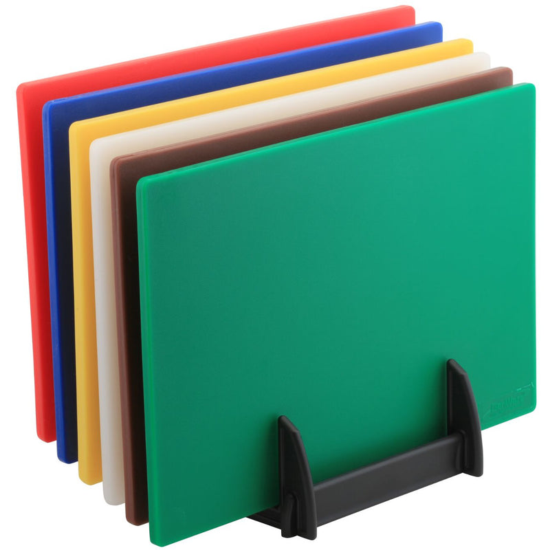 Low Density Chopping Board And Rack Set 18 x 12 x 0.5"