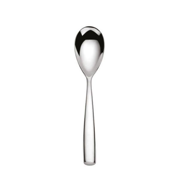The Elia Levite Dessert Spoon is polished to a smooth mirror finish, Levite combines style with function and is a real talking point. With a generous gauge, this range is truly exquisite.