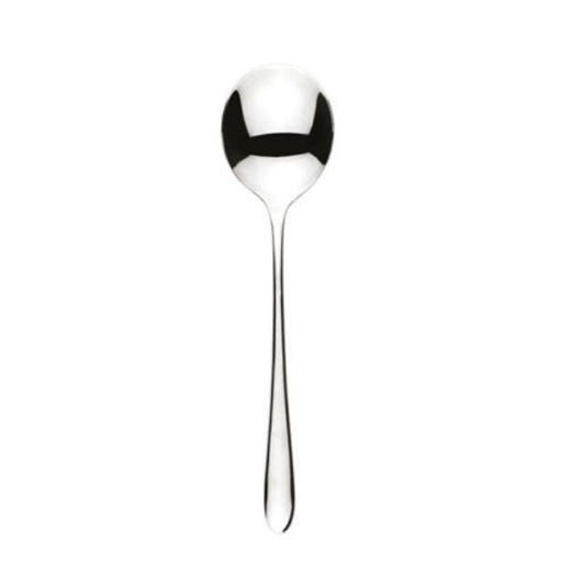 The Elia Liana Soup Spoon is forged from the finest 18/10 Stainless Steel and with a brilliant mirror finish.