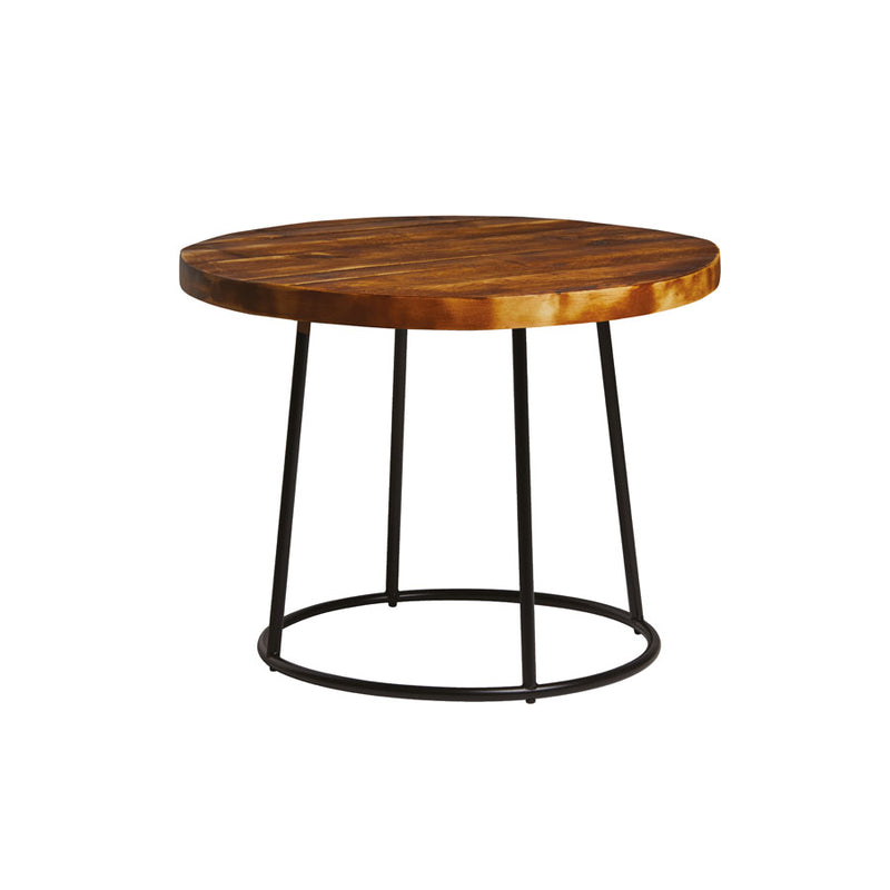 Goes well with our popular MAX low stool                    60cm round retro vintage table top to give a modern look and durable finish