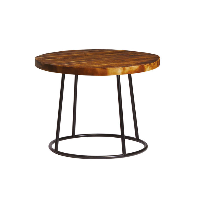 Goes well with our popular MAX low stool                    60cm round retro vintage table top to give a modern look and durable finish