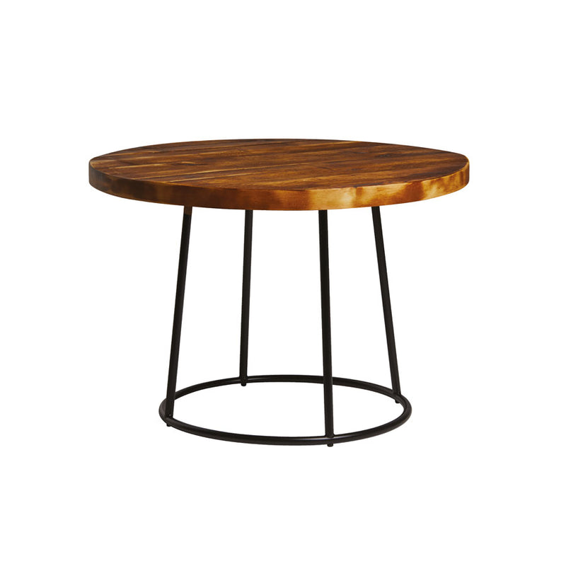 Goes well with our popular MAX low stool                    75cm round retro vintage table top to give a modern look and durable finish