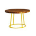 Goes well with our popular MAX low stool                    75cm round retro vintage table top to give a modern look and durable finish