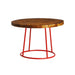 Goes well with our popular MAX low stool                    75cm round retro vintage table top to give a modern look and durable finish
