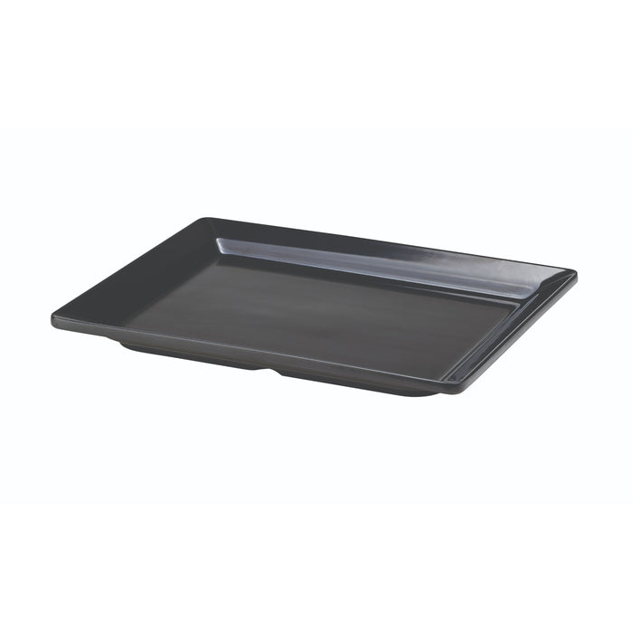 Black Melamine Platter GN 1/2 Size 32 X 26cm