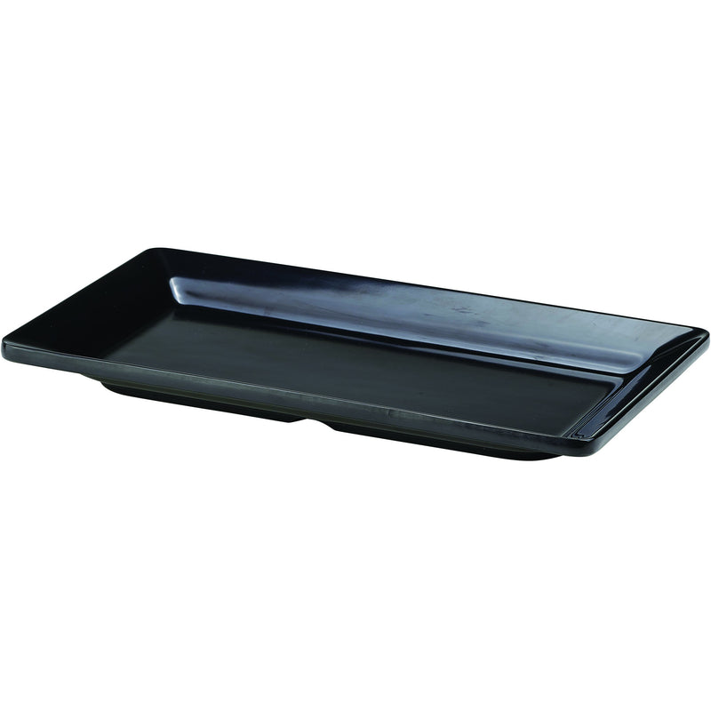 Black Melamine Platter GN 1/3 Size 32X17.5cm