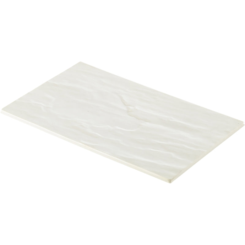 White Slate Melamine Platter GN 1/4 26.5x16cm