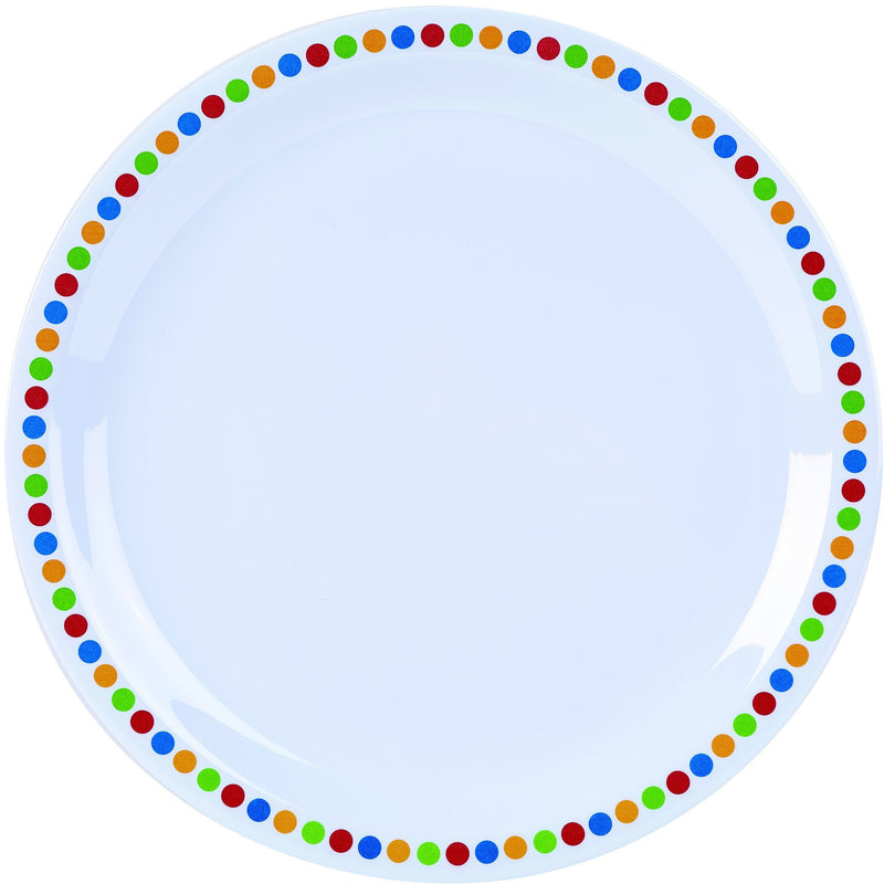 Melamine 9" Plate - Coloured Circles