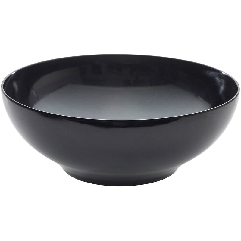 Black Melamine Round Buffet Bowl 25.7cm