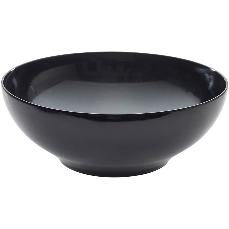 Black Melamine Round Buffet Bowl 35.5cm