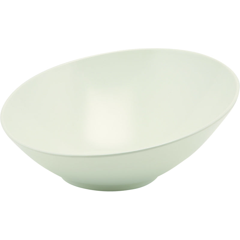 White Melamine Slanted Buffet Bowl 21 x 20 x 10cm