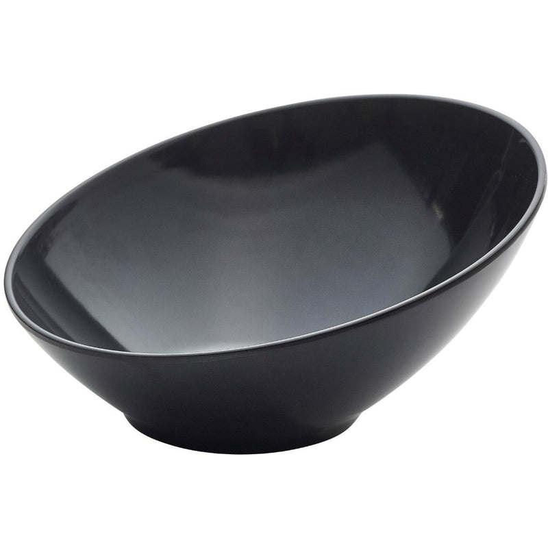 Black Melamine Slanted Buffet Bowl 21 x 20 x 10cm