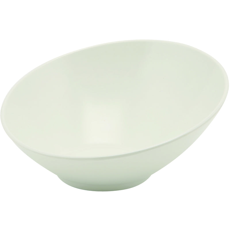 White Melamine Slanted Buffet Bowl 30X29X13cm