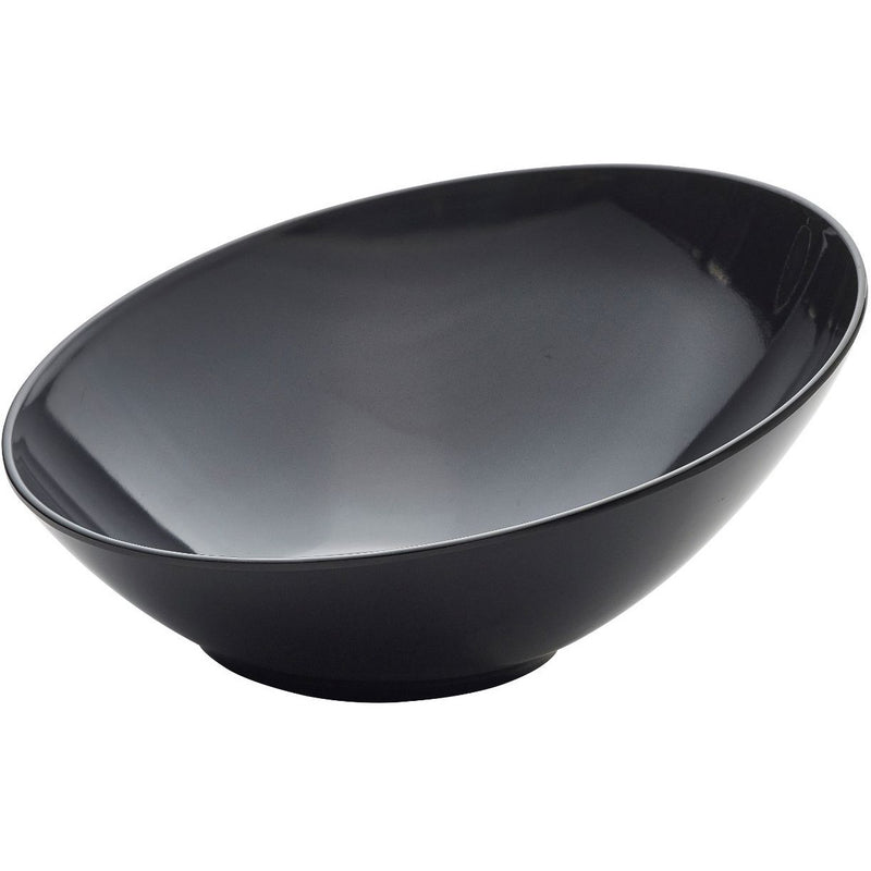 Black Melamine Slanted Buffet Bowl 30 x 29 x 13cm