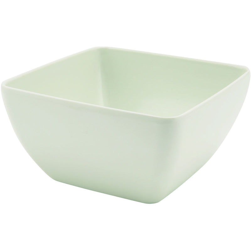 White Melamine Curved Square Bowl 12.5cm