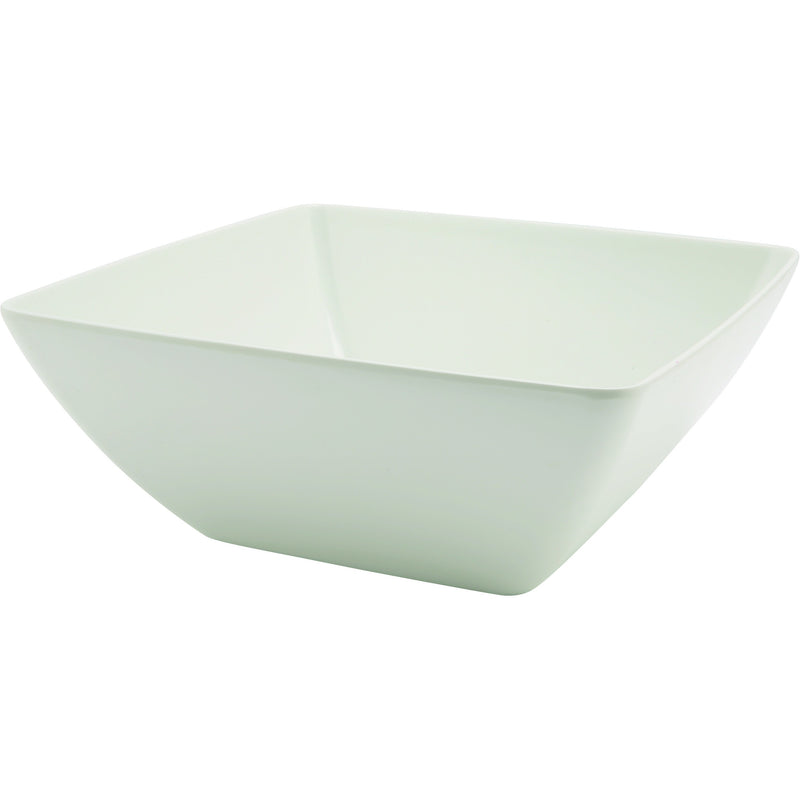 White Melamine Curved Square Bowl 26.2cm