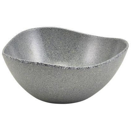 Grey Granite Melamine Triangular Buffet Bowl 25cm