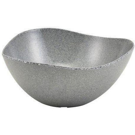 Grey Granite Melamine Triangular Buffet Bowl 28cm