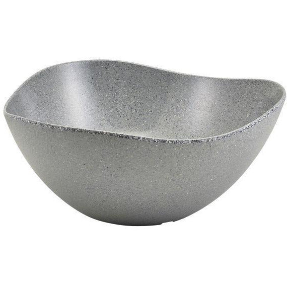 Grey Granite Melamine Triangular Buffet Bowl 35cm
