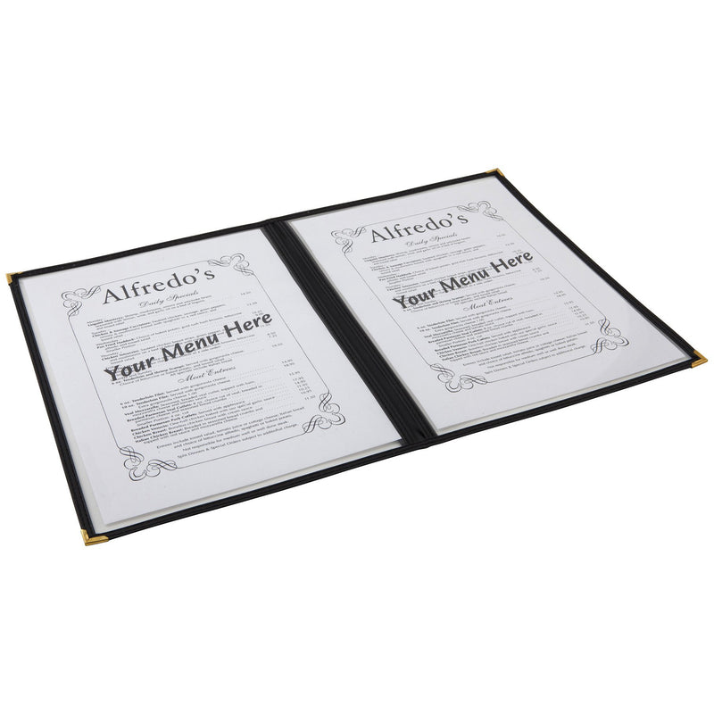 Menu Holder American Style 2 Page Clear A4 Sizing