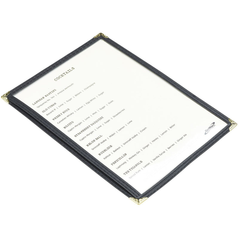 American Style Clear Menu Holder A5
