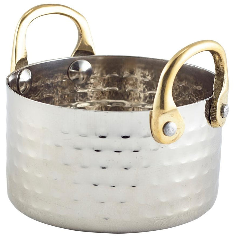 Mini Hammered St/St Casserole Dish 9.2 x 5cm
