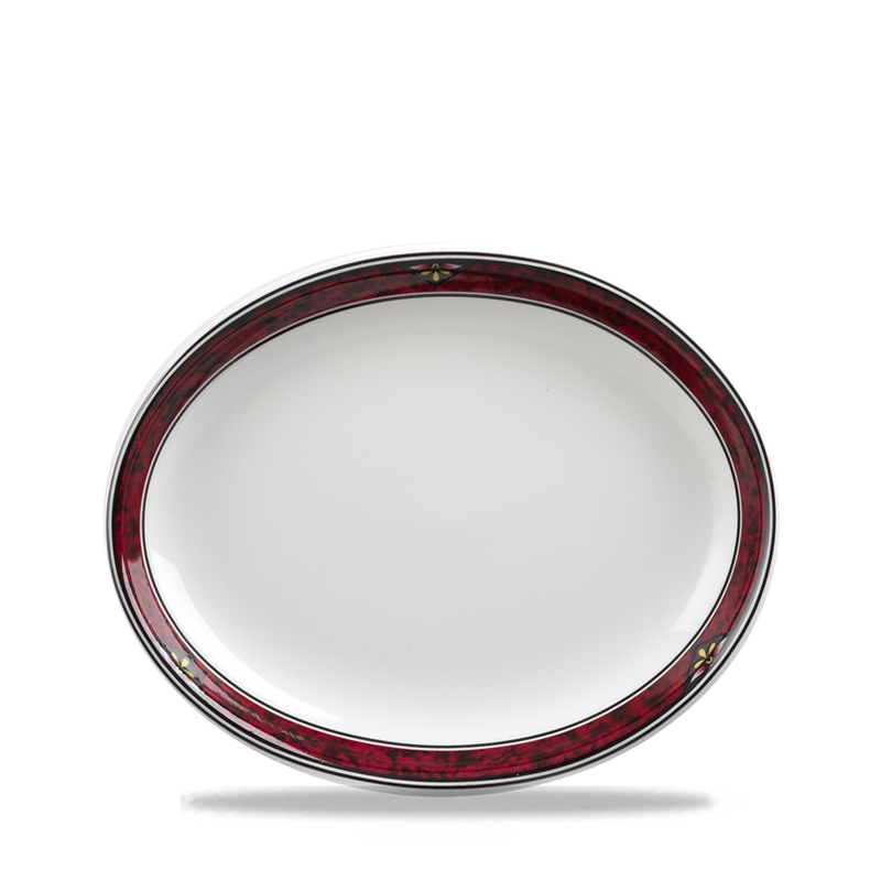 Milan  Oval Plate 10" Box 12