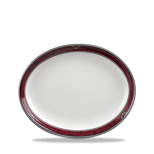 Milan  Oval Plate 10" Box 12